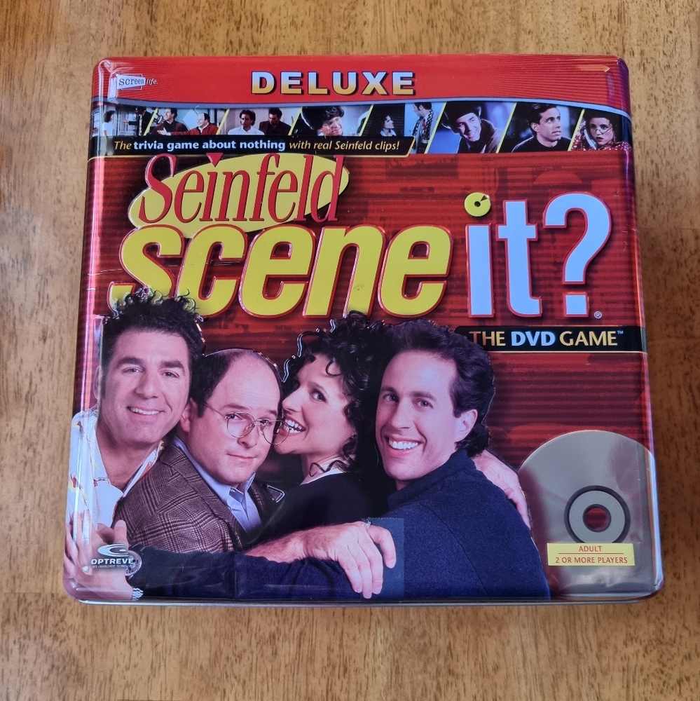 SEINFELD Deluxe Scene It? Interactive DVD Game (2008) COLLECTIBLE TIN